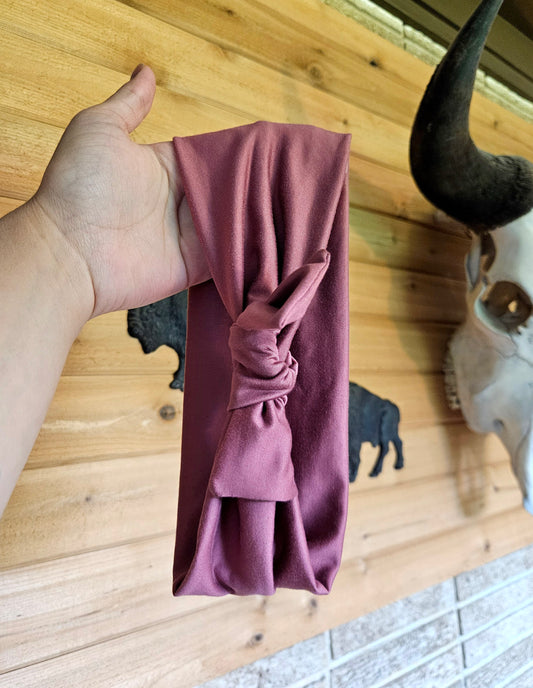 Mauve Faux Bow Headband