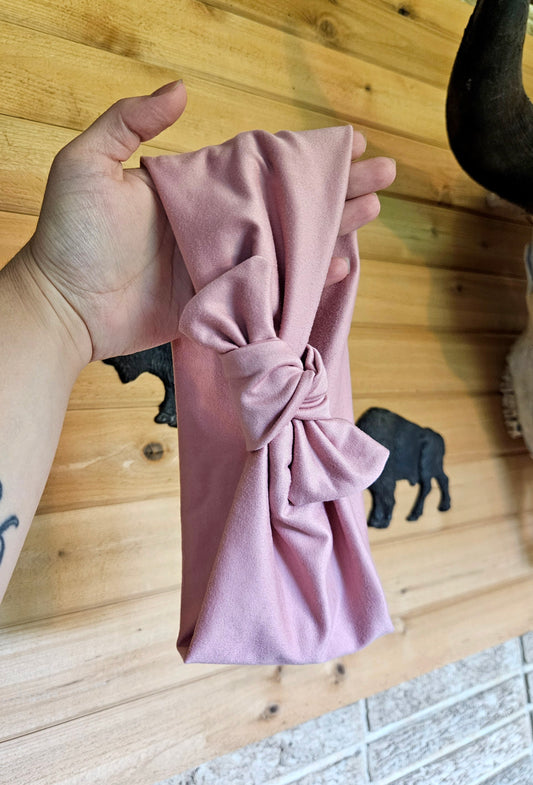 Pink Faux Bow Headband