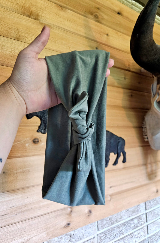 Moss Faux Bow Headband