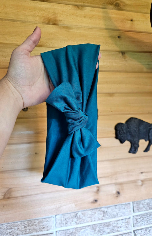 Emerald Faux Bow Headband