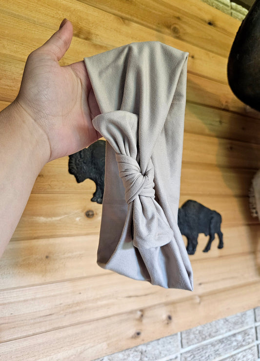 Latte Faux Bow Headband