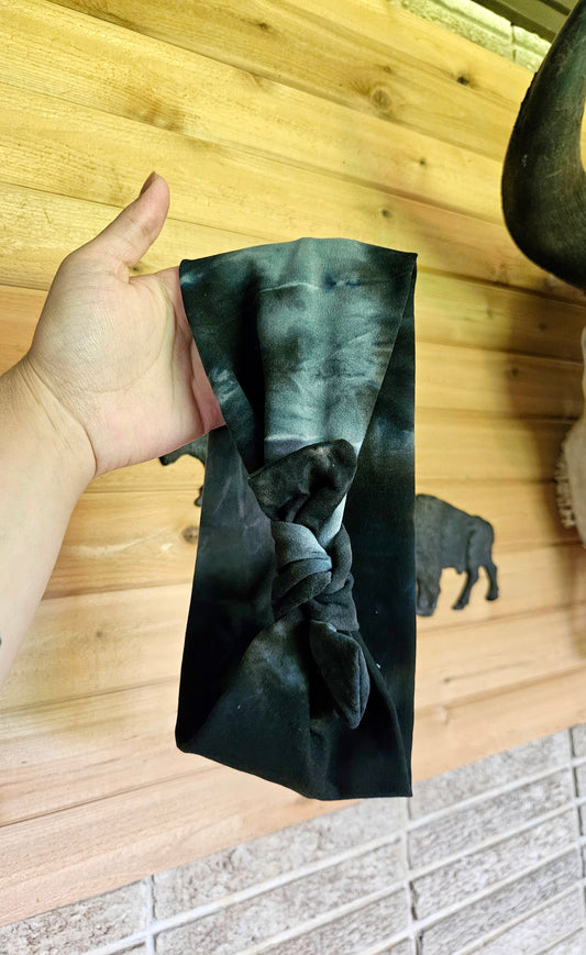 Tie-Dye Faux Bow Headband