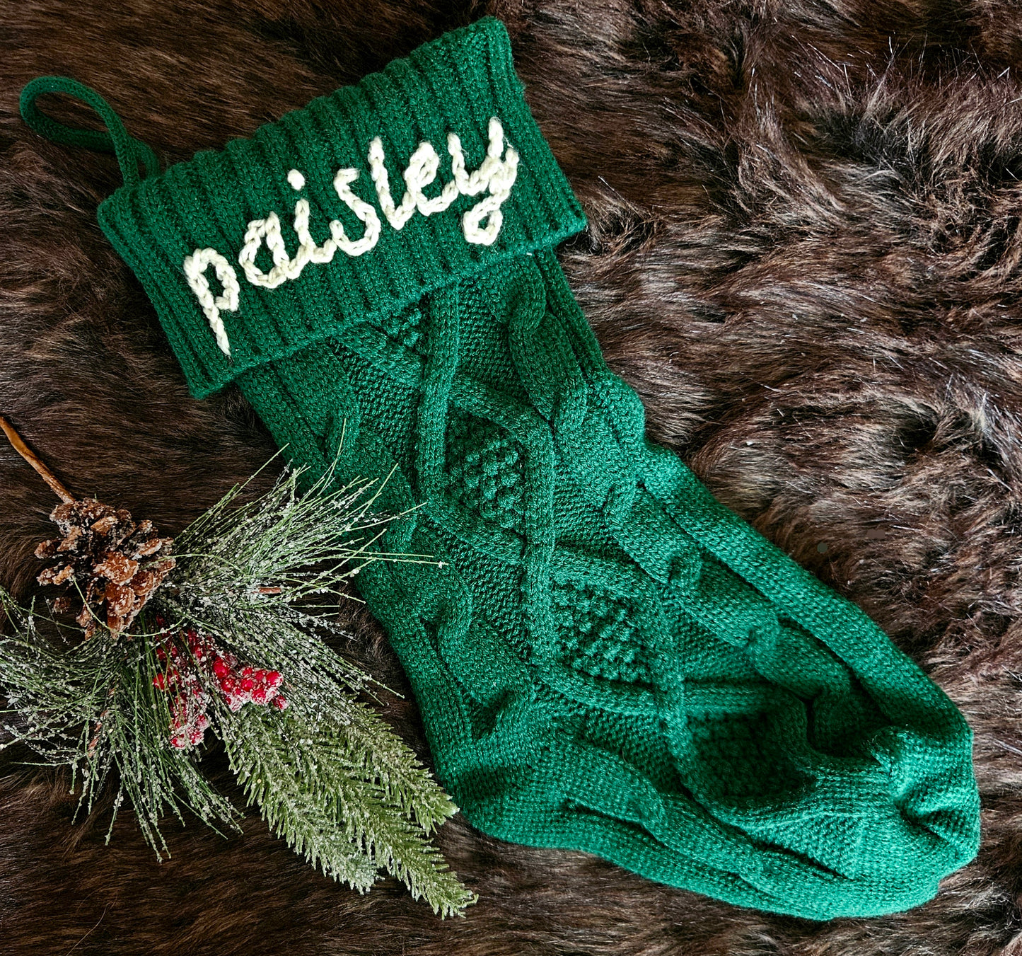 Custom Embroidered Stocking